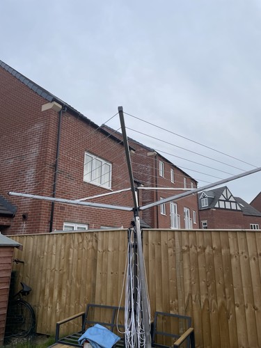 Brabantia rotary washing line - washing,
